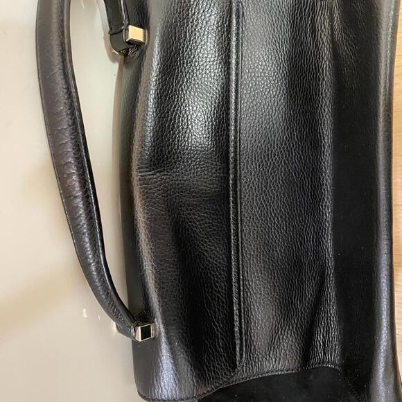 Kate Spade New York Black Leather Satchel Crossbody Bag - Picture 5 of 8
